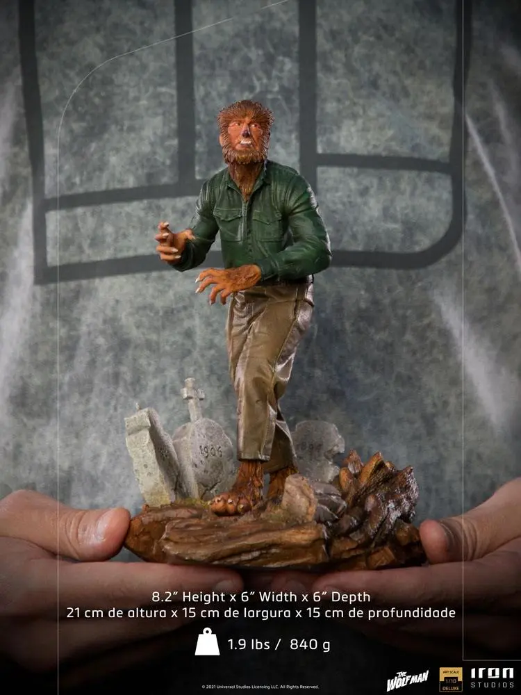 Universal Monsters Deluxe Art Scale Statue 1/10 The Wolf Man 21 cm product photo