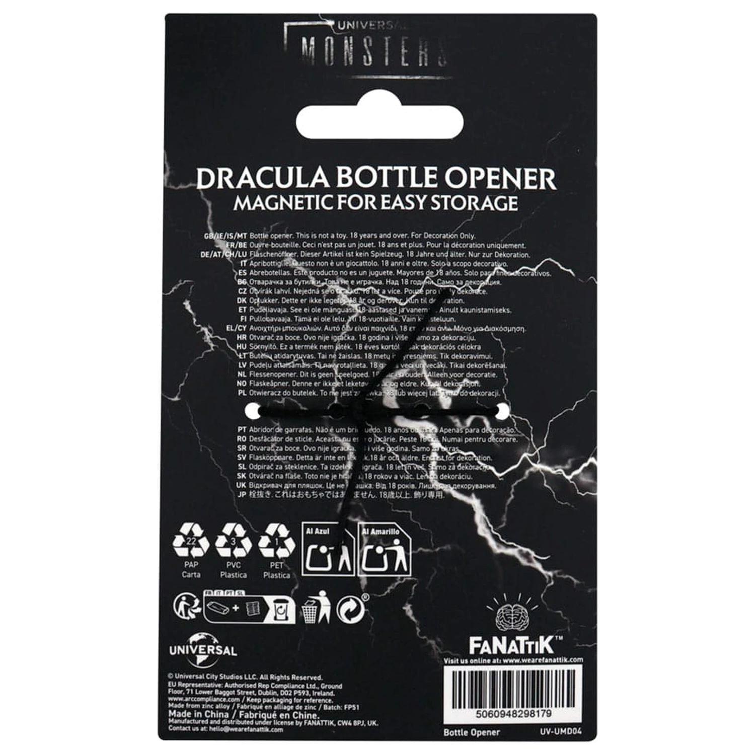 Universal Monsters Bottle Opener Dracula product photo