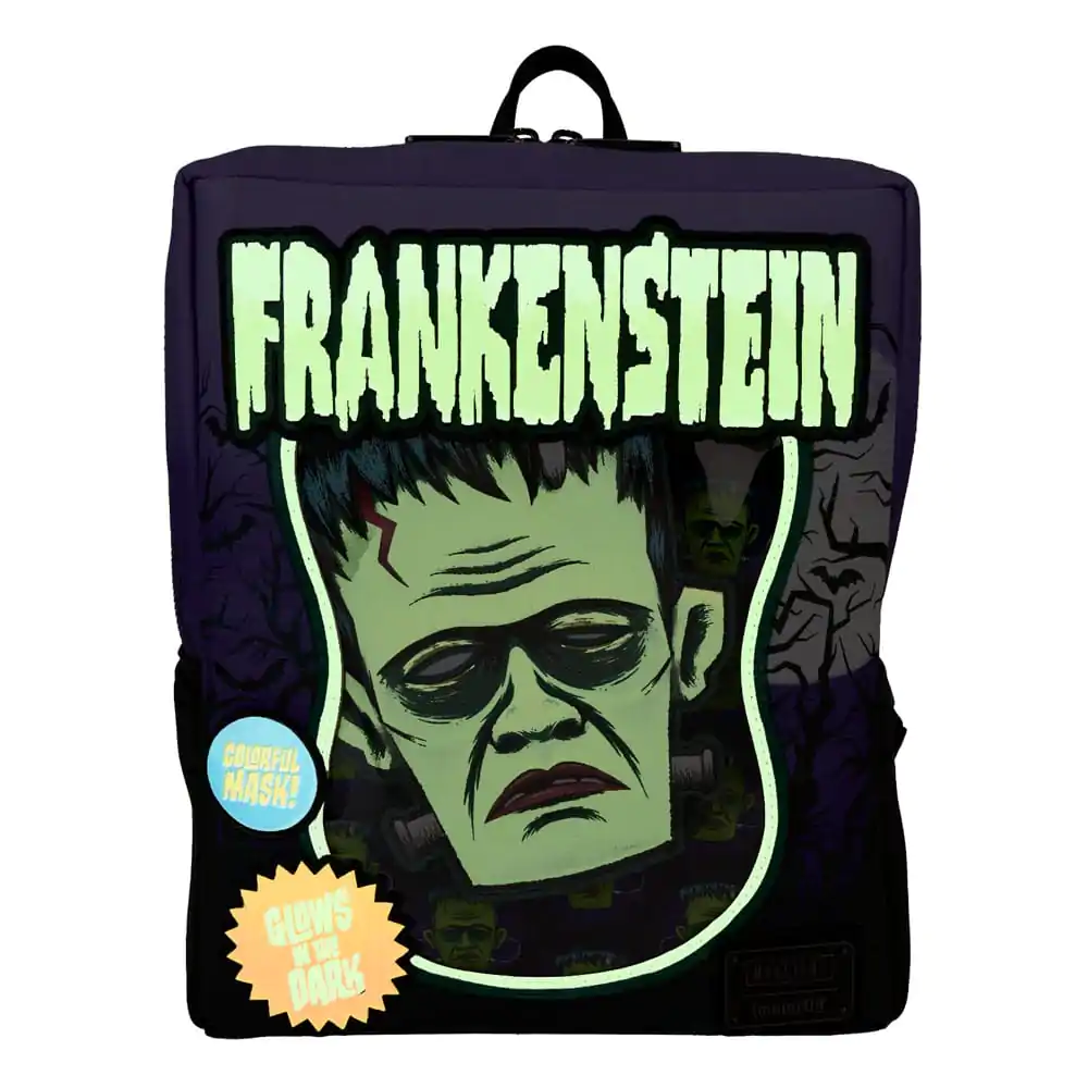 Universal Monsters by Loungefly Mini Backpack Frankenstein Neon Mask termékfotó