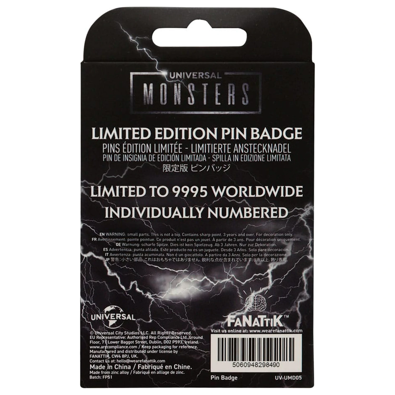 Universal Monsters Pin Badge Limited Edition product photo