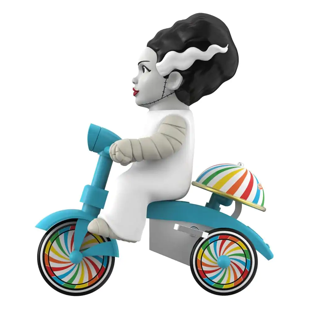 Universal Monsters Super Cycles Action Figure Bride of Frankenstein (White with Blue Trike) 13 cm product photo
