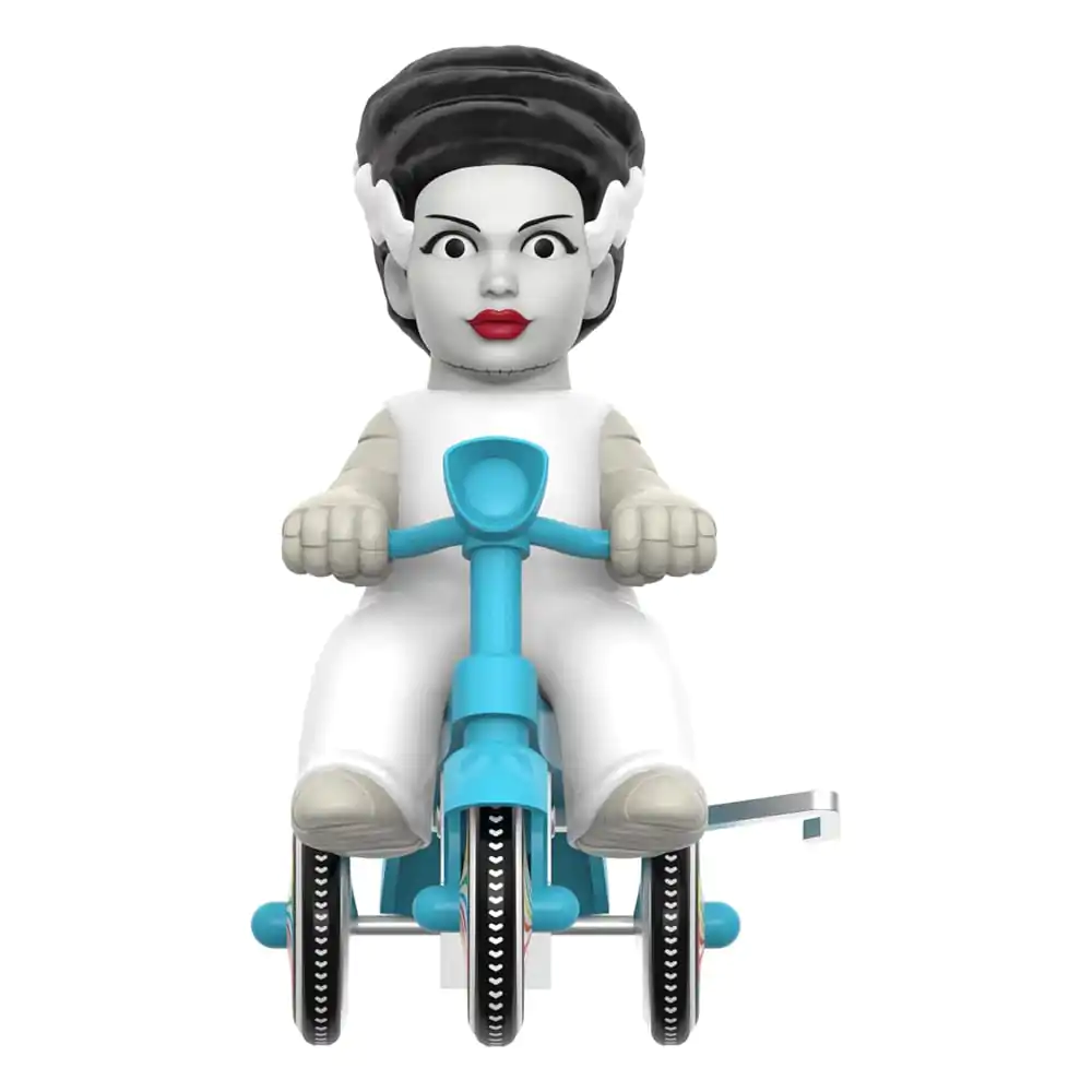 Universal Monsters Super Cycles Action Figure Bride of Frankenstein (White with Blue Trike) 13 cm product photo