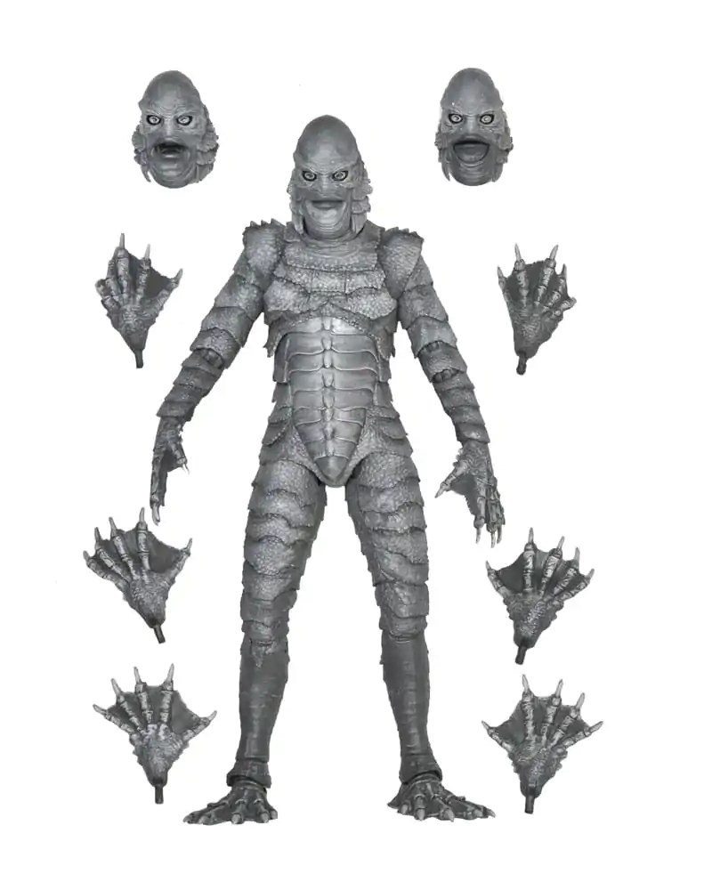 Universal Monsters Action Figure Ultimate Creature from the Black Lagoon (B&amp;W) 18 cm product photo
