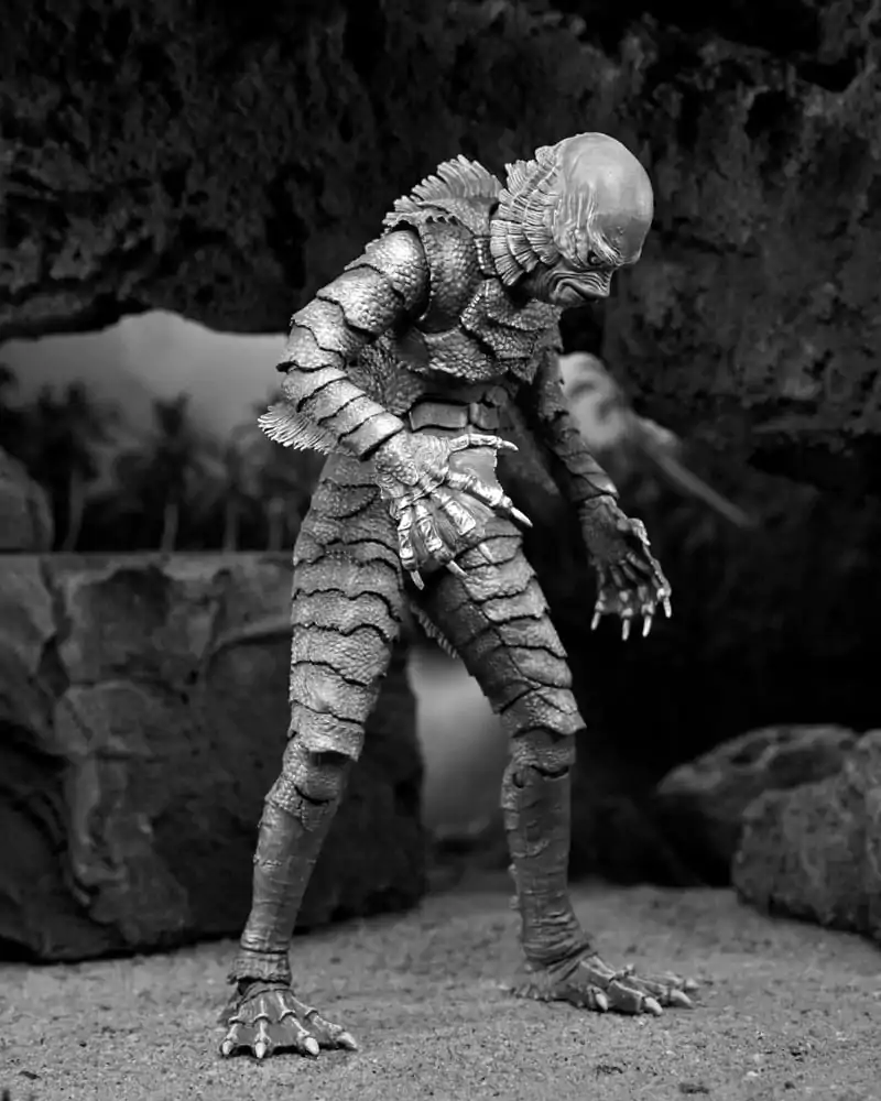 Universal Monsters Action Figure Ultimate Creature from the Black Lagoon (B&amp;W) 18 cm product photo