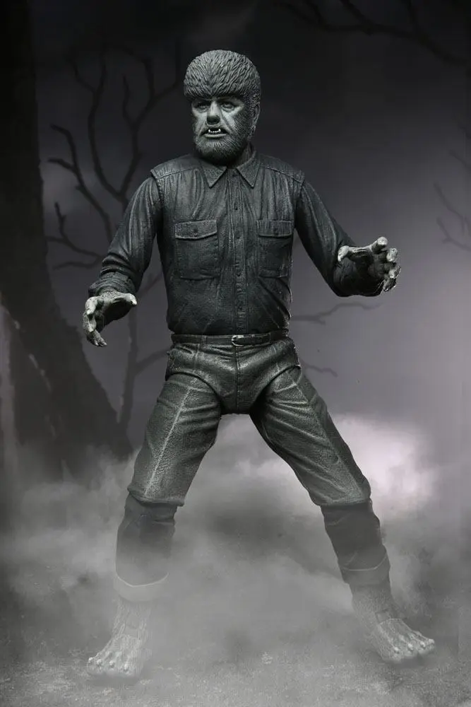 Universal Monsters Action Figure Ultimate The Wolf Man (Black & White) 18 cm termékfotó