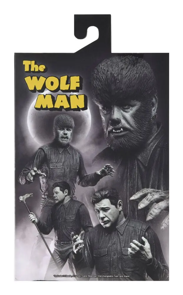 Universal Monsters Action Figure Ultimate The Wolf Man (Black & White) 18 cm termékfotó