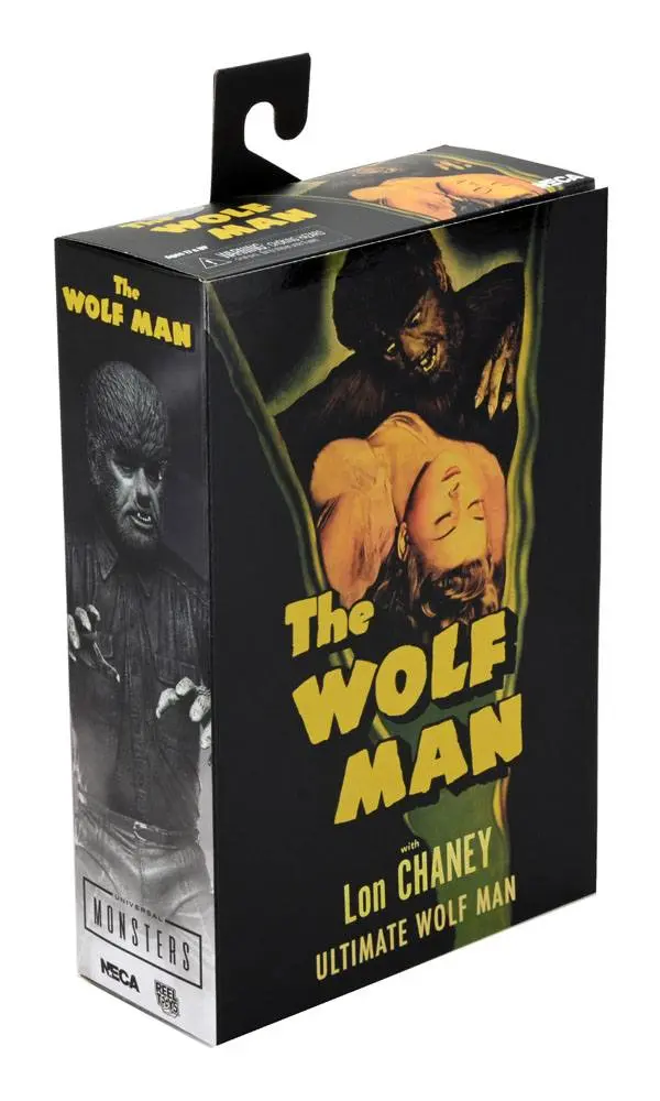 Universal Monsters Action Figure Ultimate The Wolf Man (Black & White) 18 cm termékfotó