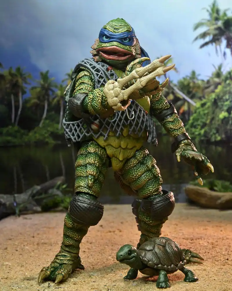 Universal Monsters x Teenage Mutant Ninja Turtles Scale Action Figure Leonardo as the Creature 18 cm termékfotó