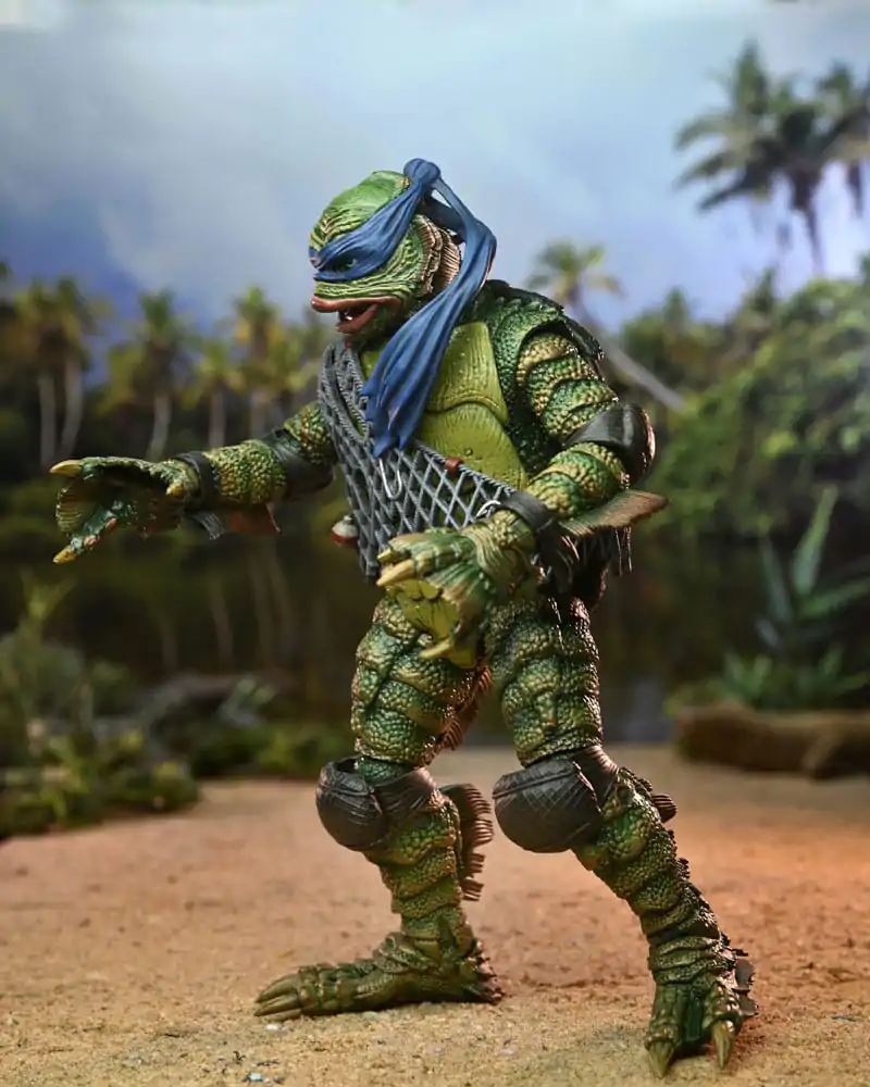 Universal Monsters x Teenage Mutant Ninja Turtles Scale Action Figure Leonardo as the Creature 18 cm termékfotó