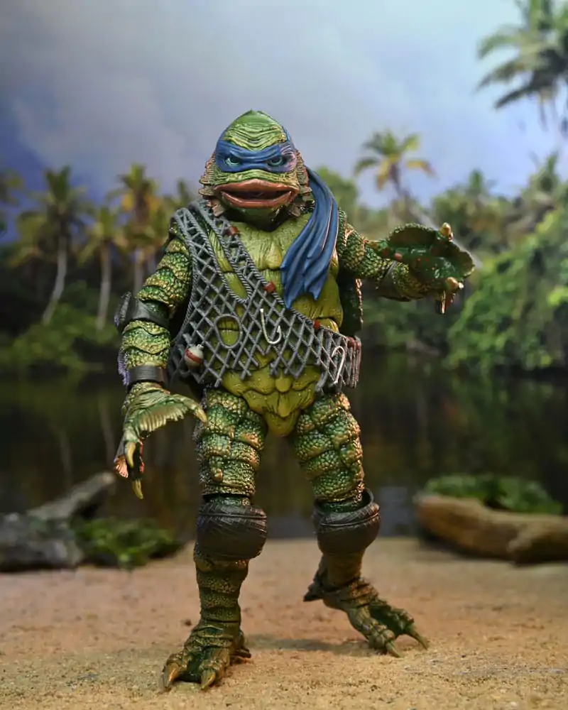 Universal Monsters x Teenage Mutant Ninja Turtles Scale Action Figure Leonardo as the Creature 18 cm termékfotó