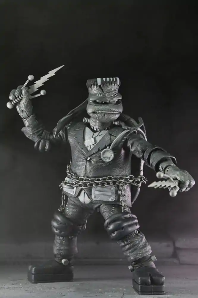 Universal Monsters x Teenage Mutant Ninja Turtles Action Figures 4-Pack Turtles Black & White 18 cm product photo