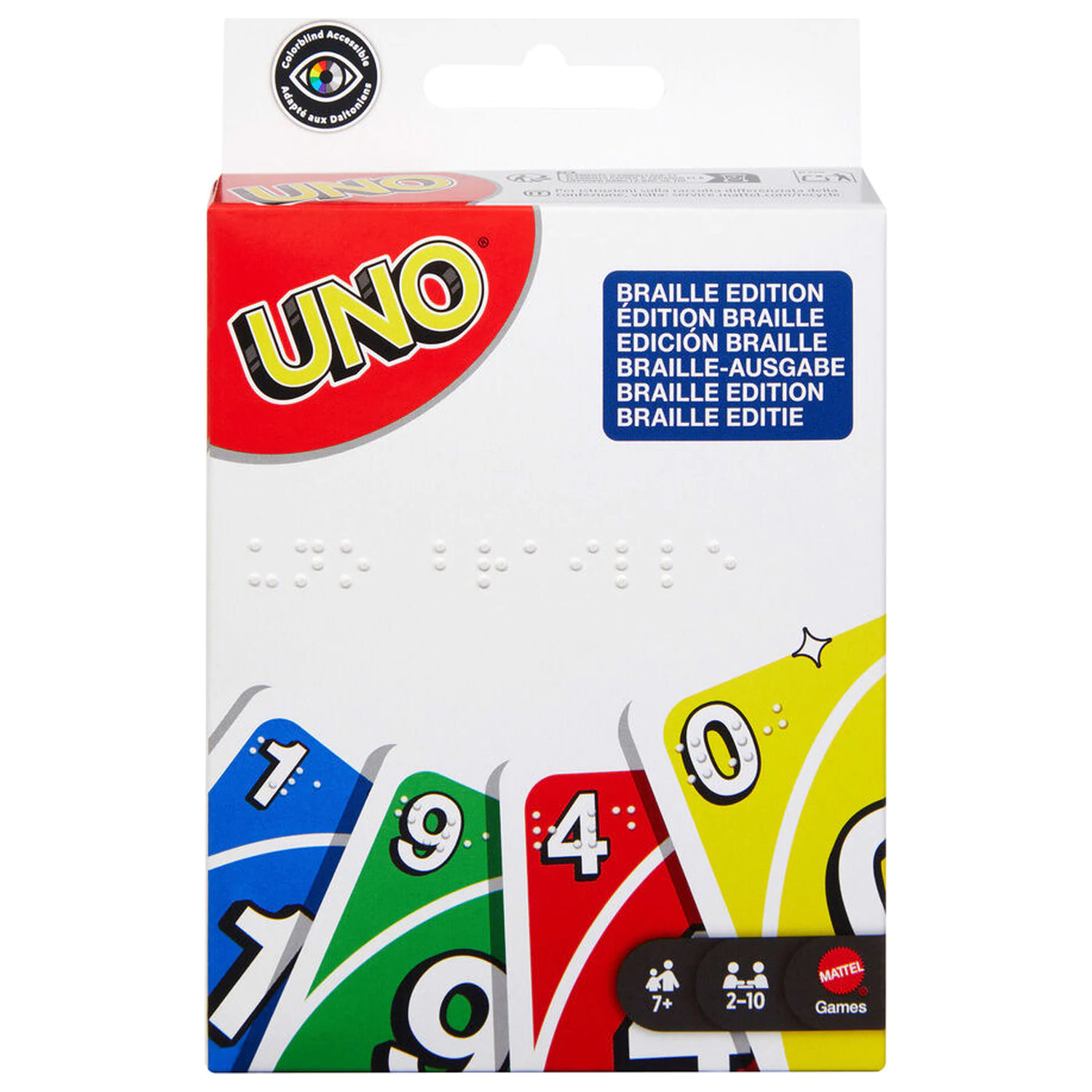 UNO Braille card game product photo