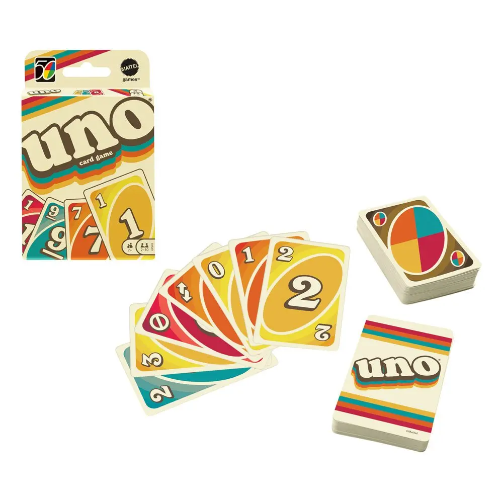 UNO Card Game Iconic Series Anniversary Edition 1970's product photo