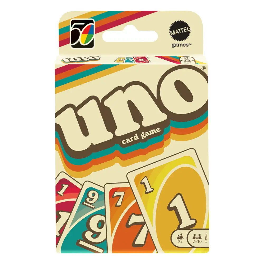 UNO Card Game Iconic Series Anniversary Edition 1970's product photo