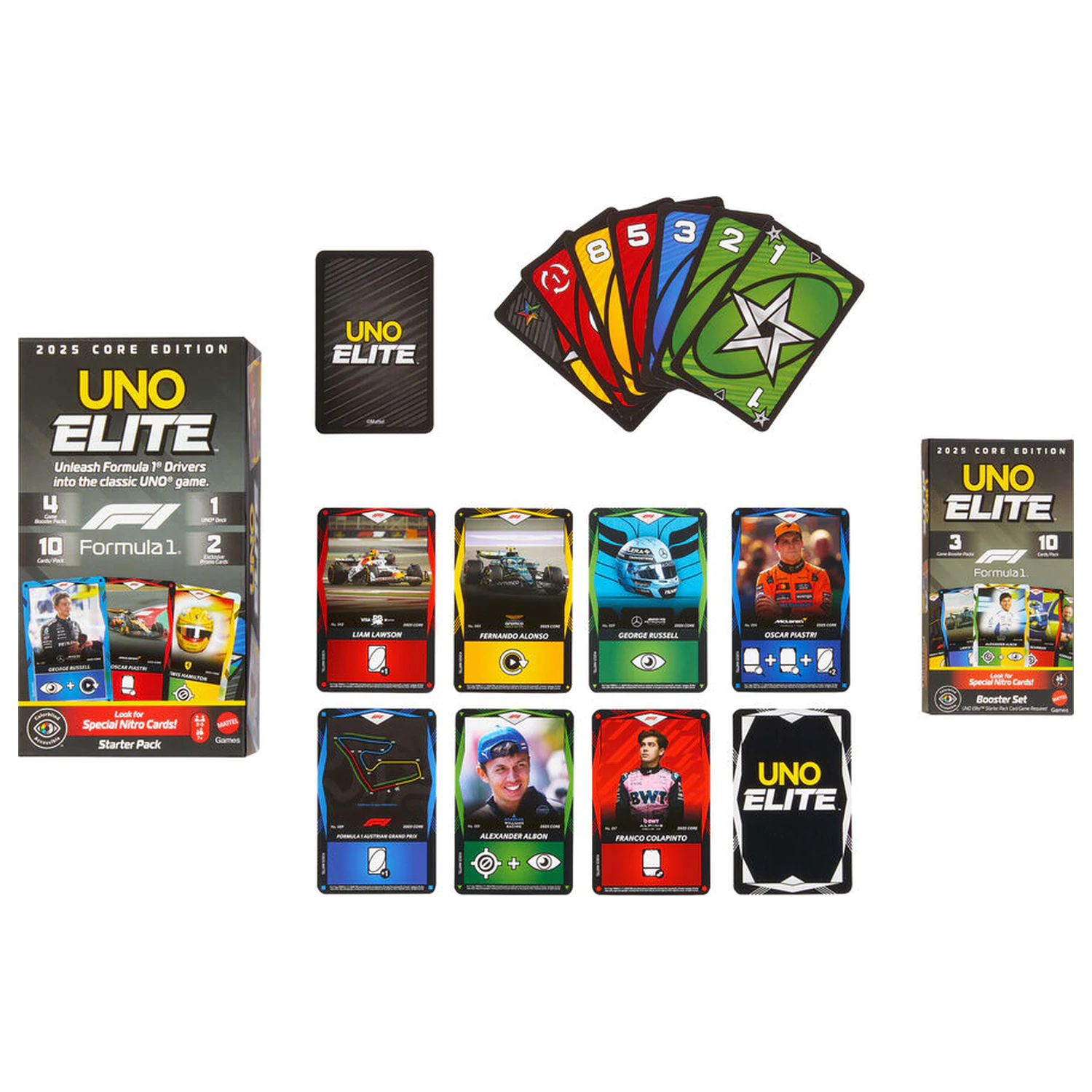 UNO Elite F1 Booster Pack card game product photo