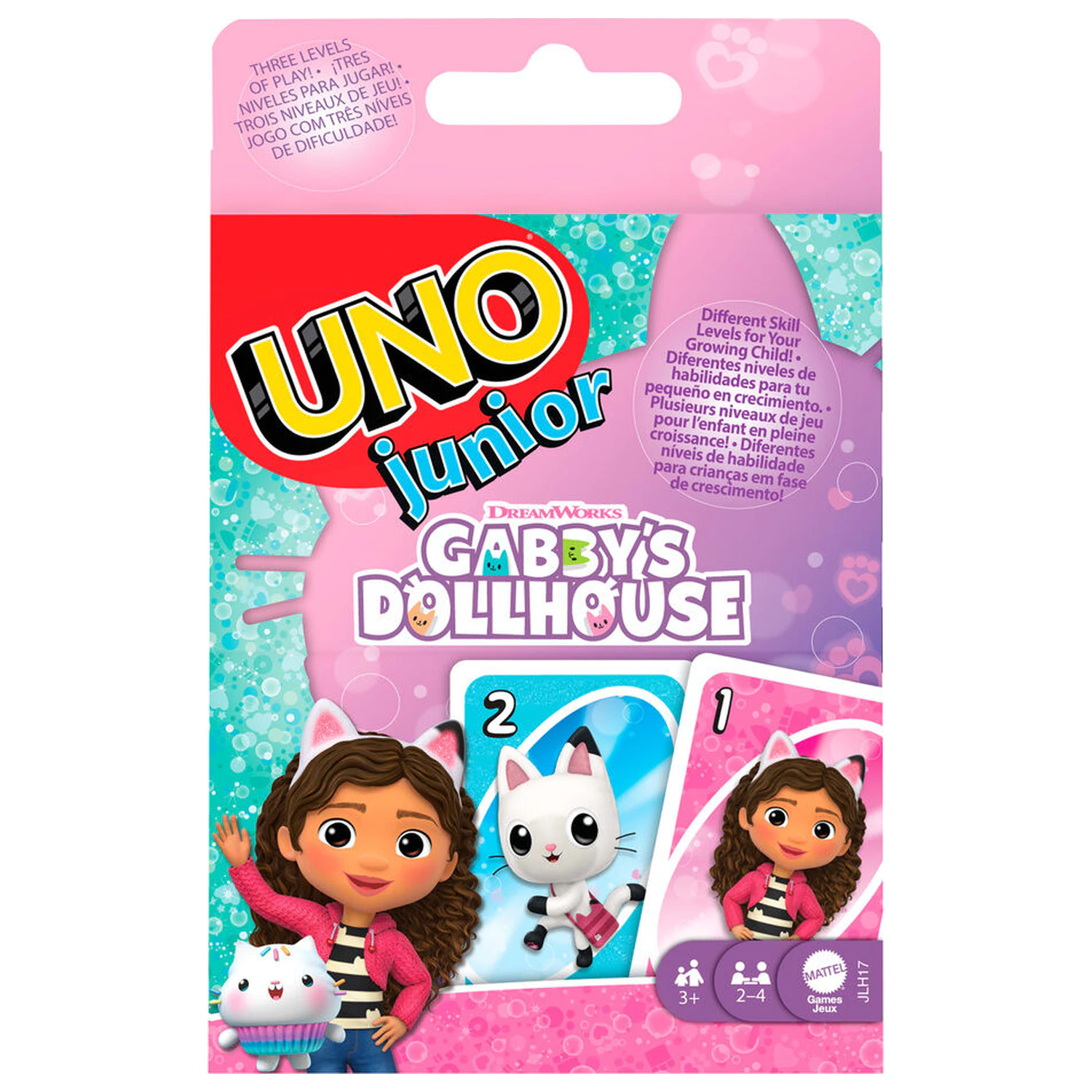 UNO Gabbys Dollhouse card game product photo
