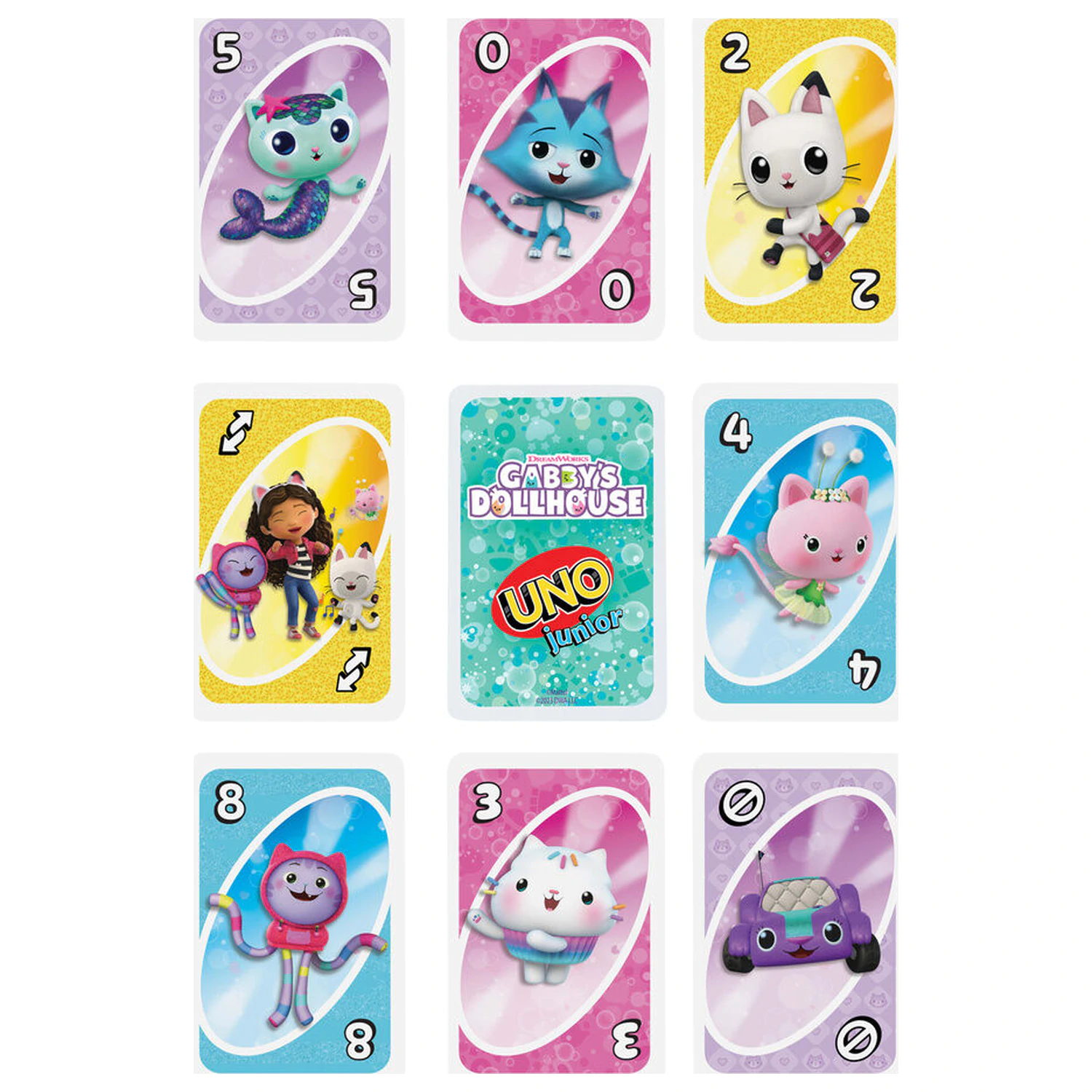 UNO Gabbys Dollhouse card game product photo