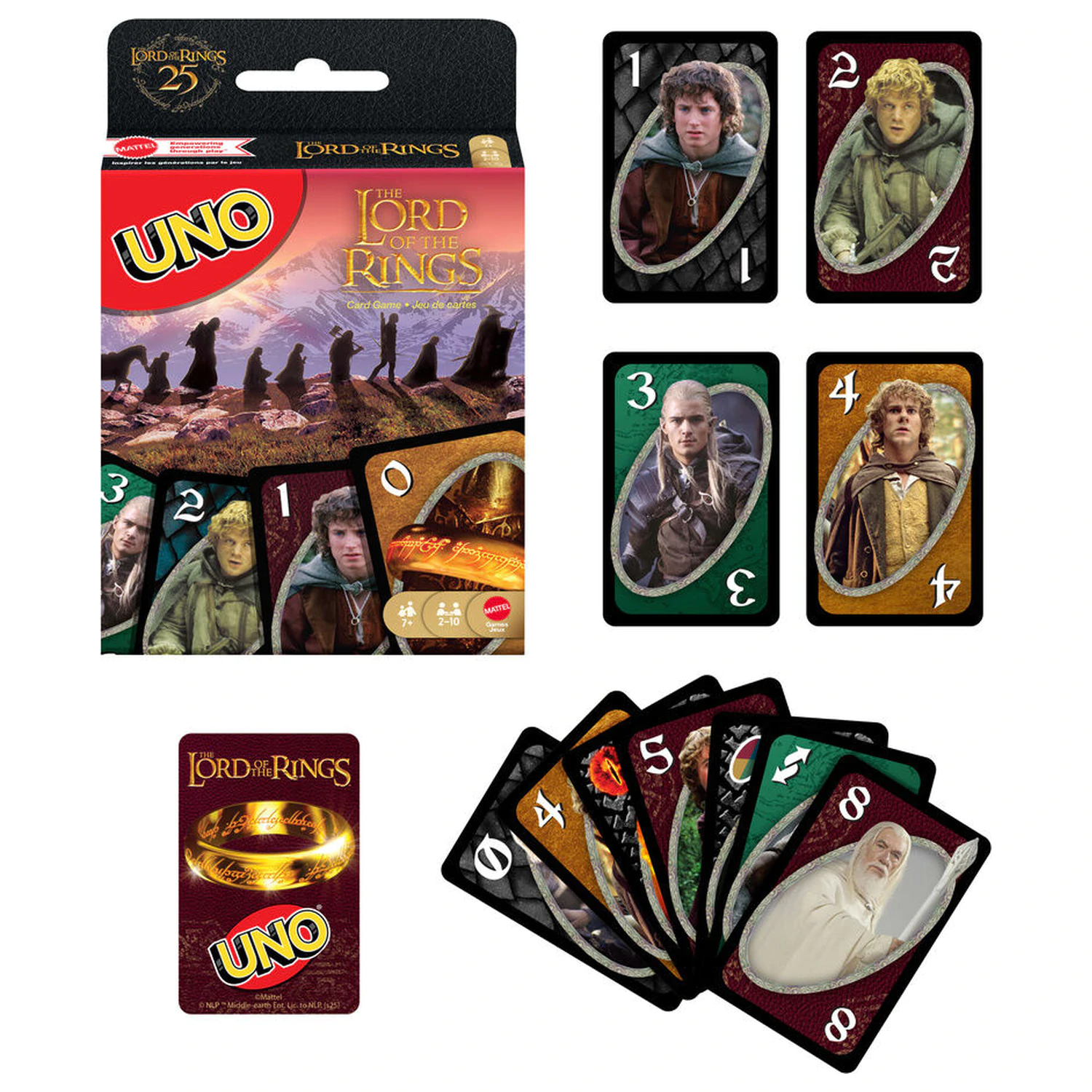 UNO Lord of the Rings card game product photo