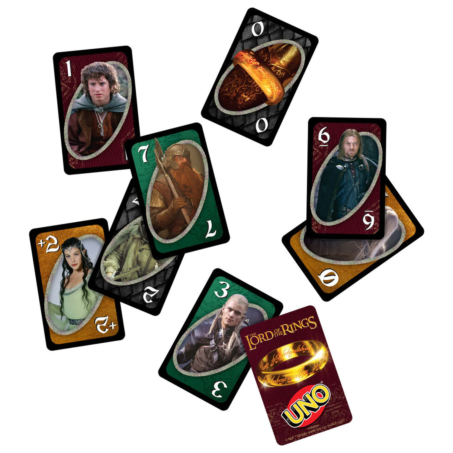 UNO Lord of the Rings card game product photo