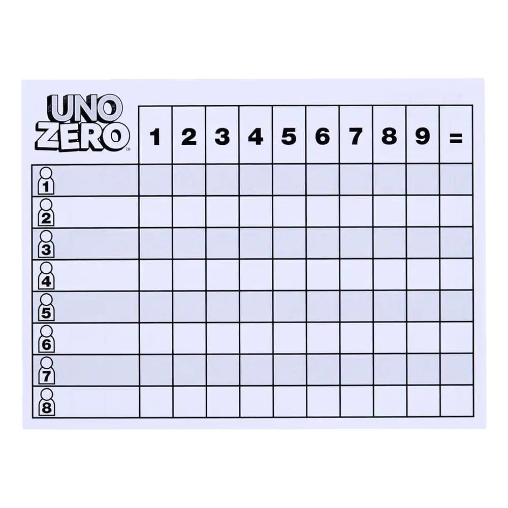 UNO Zero Card Game product photo