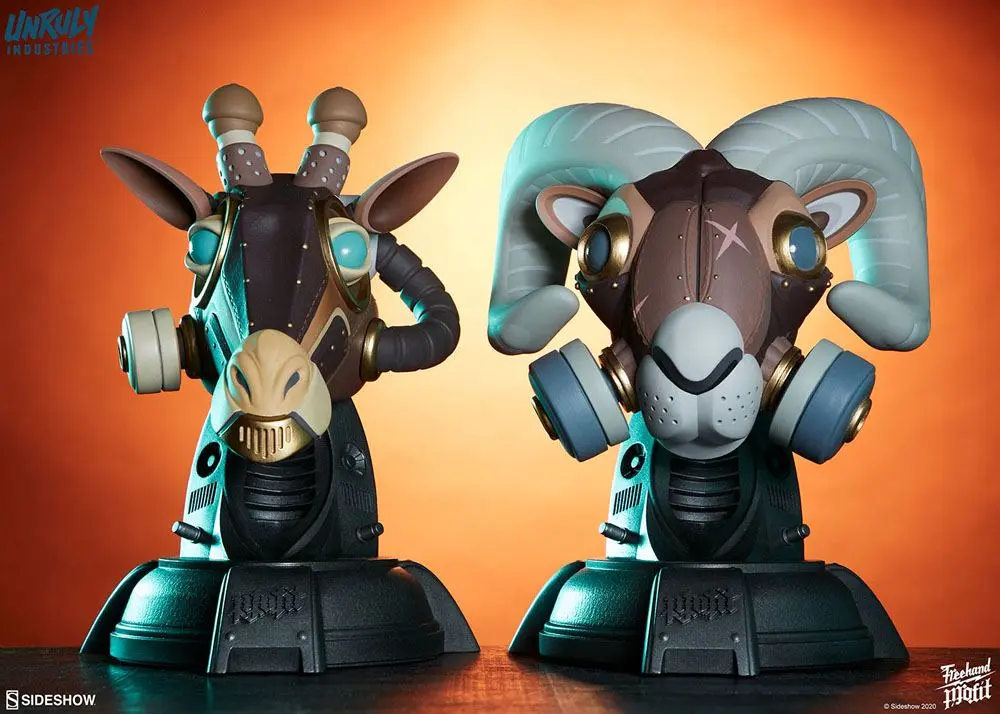 Unruly Designer Series Busts Ram and Giraffe Guerilla Squadron Set by Freehand Profit 23 cm product photo