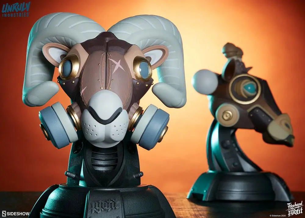 Unruly Designer Series Busts Ram and Giraffe Guerilla Squadron Set by Freehand Profit 23 cm product photo