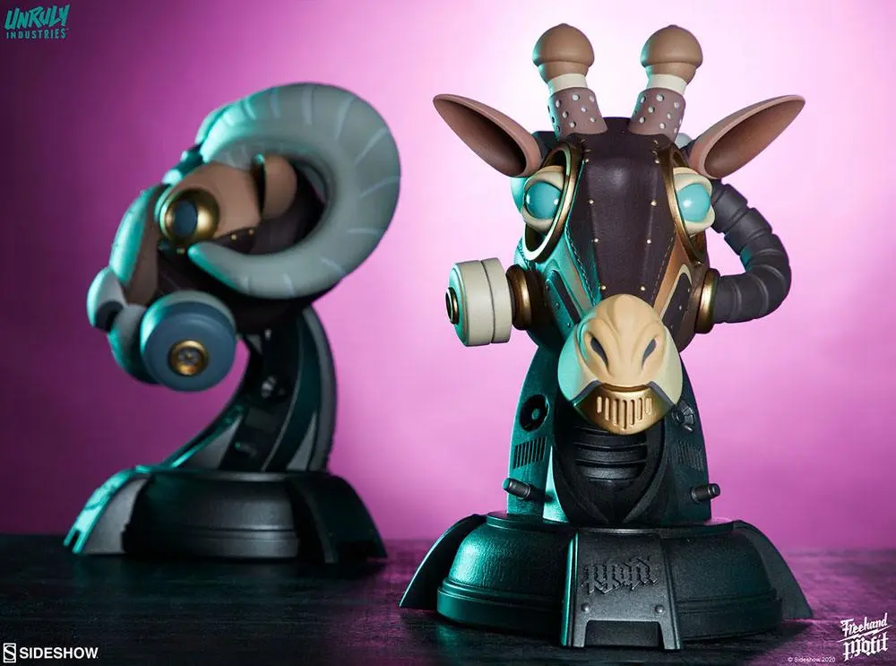 Unruly Designer Series Busts Ram and Giraffe Guerilla Squadron Set by Freehand Profit 23 cm product photo