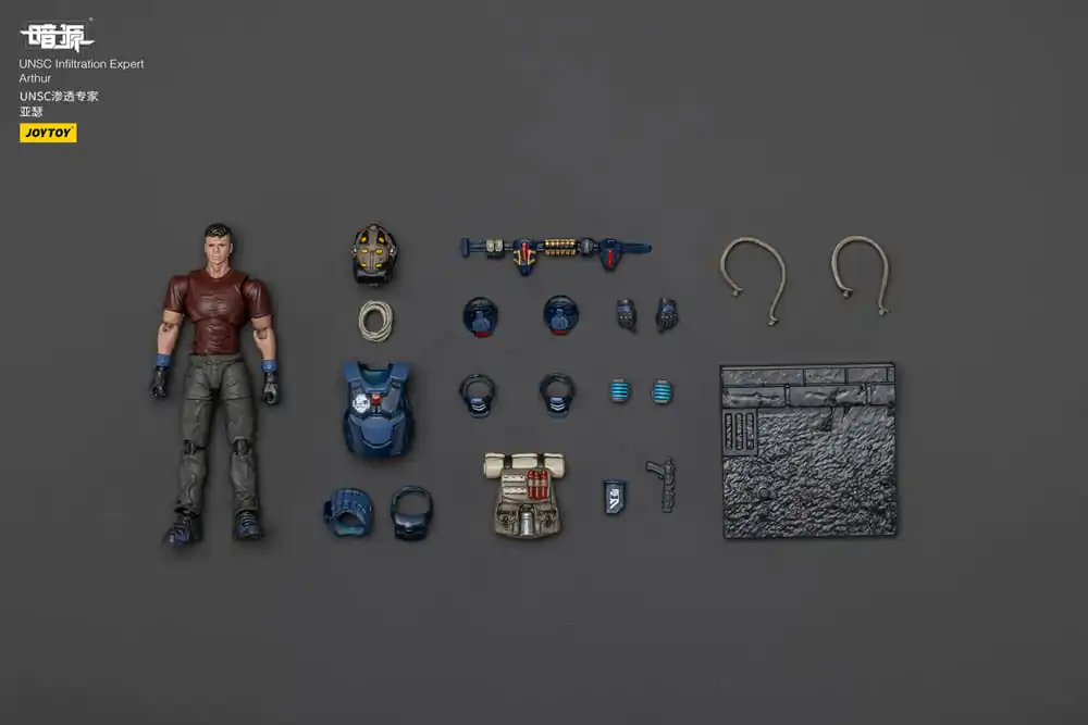 UNSC Dark Source Action Figure Infiltration Expert Arthur 7 cm product photo