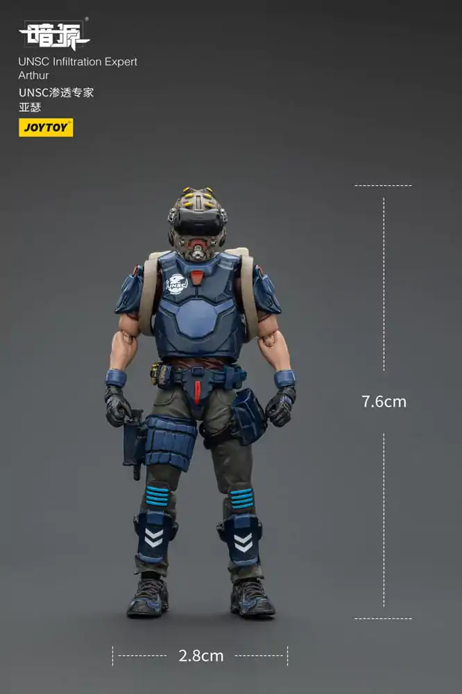 UNSC Dark Source Action Figure Infiltration Expert Arthur 7 cm product photo