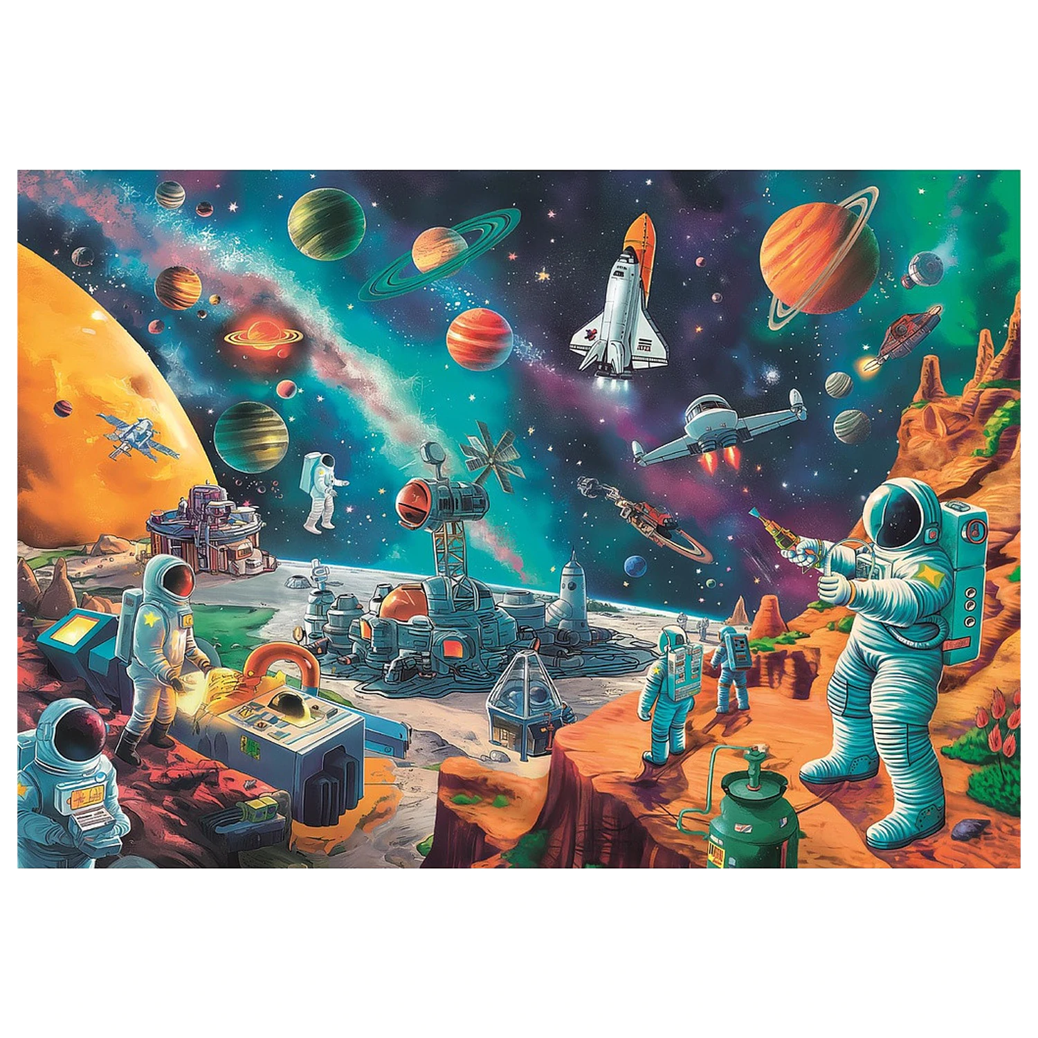 Space Cosmic Crew 104-piece puzzle product photo