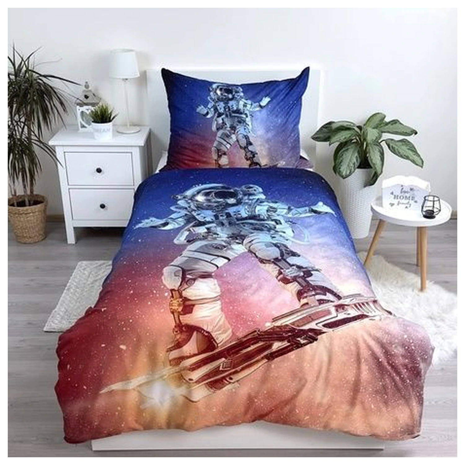 Astronaut Surf Microfiber Duvet Cover product photo