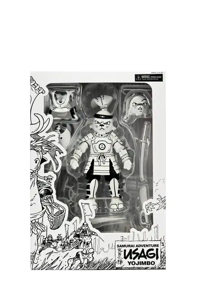 Usagi Yojimbo Action Figure Samurai Usagi Yojimbo Black & White Figure 18 cm termékfotó