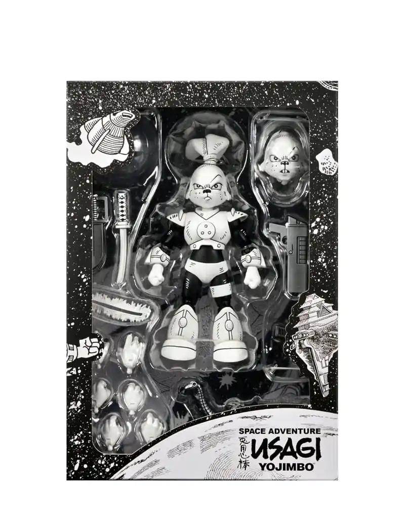 Usagi Yojimbo Action Figure Space Usagi Yojimbo Black & White Figure 18 cm termékfotó