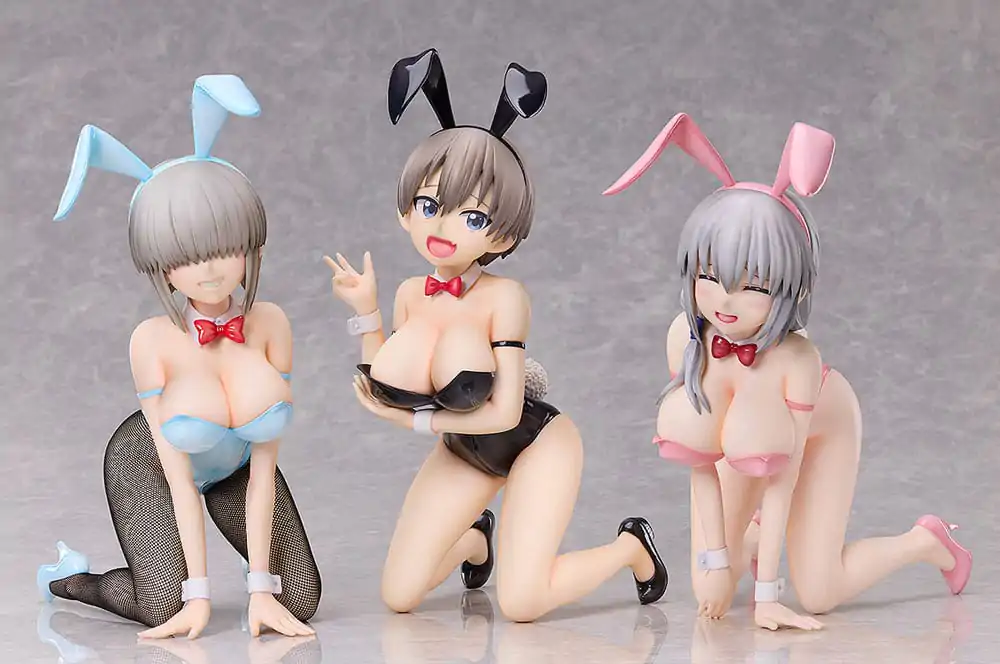 Uzaki-chan Wants to Hang Out! PVC Statue 1/4 Tsuki Uzaki: Bare Leg Bunny Ver. 22 cm product photo