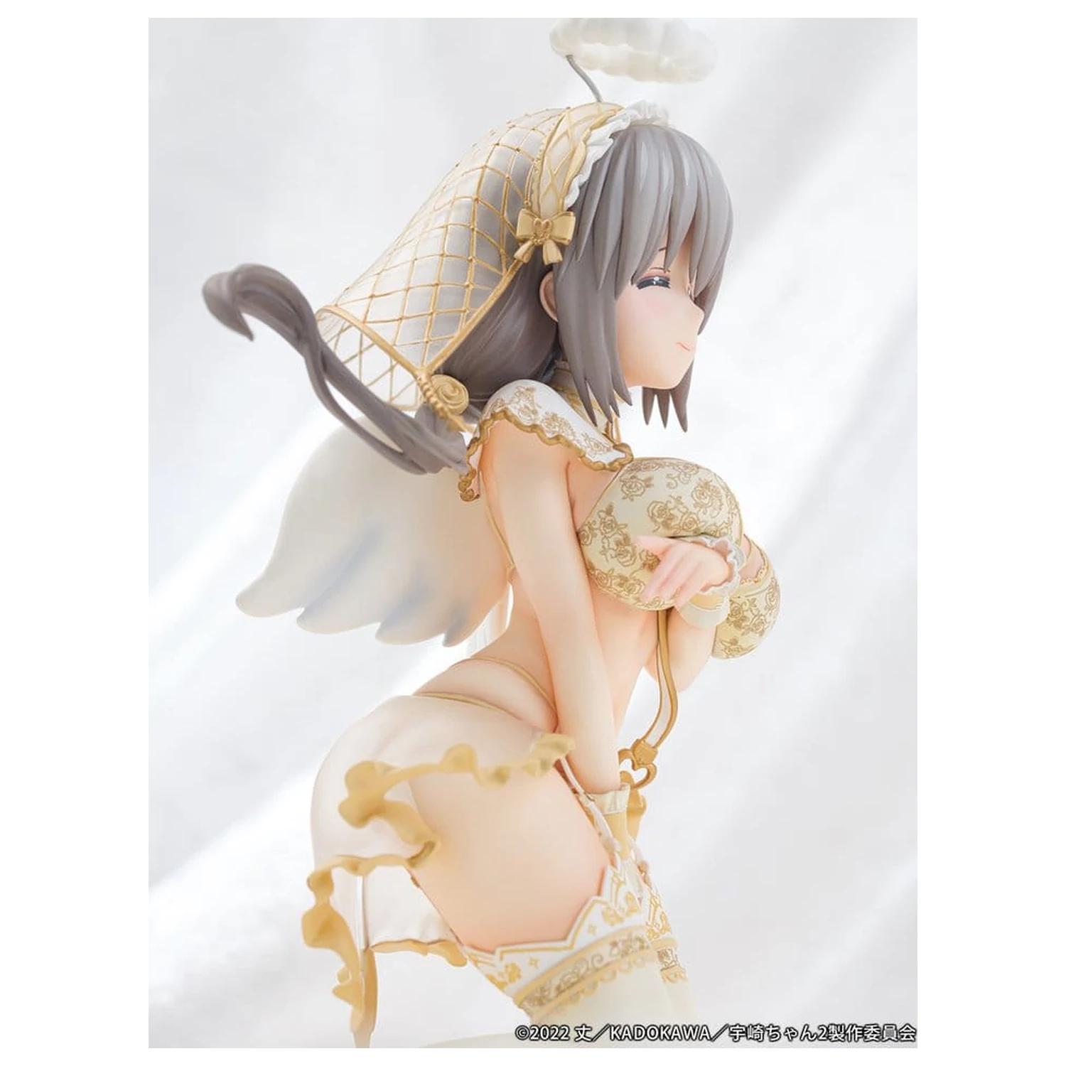 Uzaki-chan Wants to Hang Out! PVC Statue 1/7 Tsuki Uzaki Angel Ver. 19 cm product photo