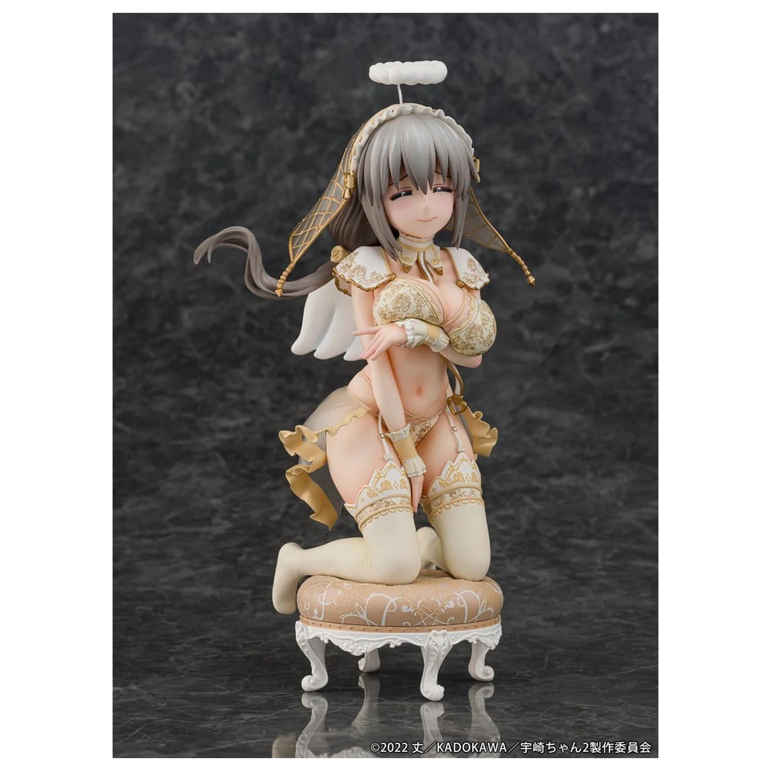 Uzaki-chan Wants to Hang Out! PVC Statue 1/7 Tsuki Uzaki Angel Ver. 19 cm product photo