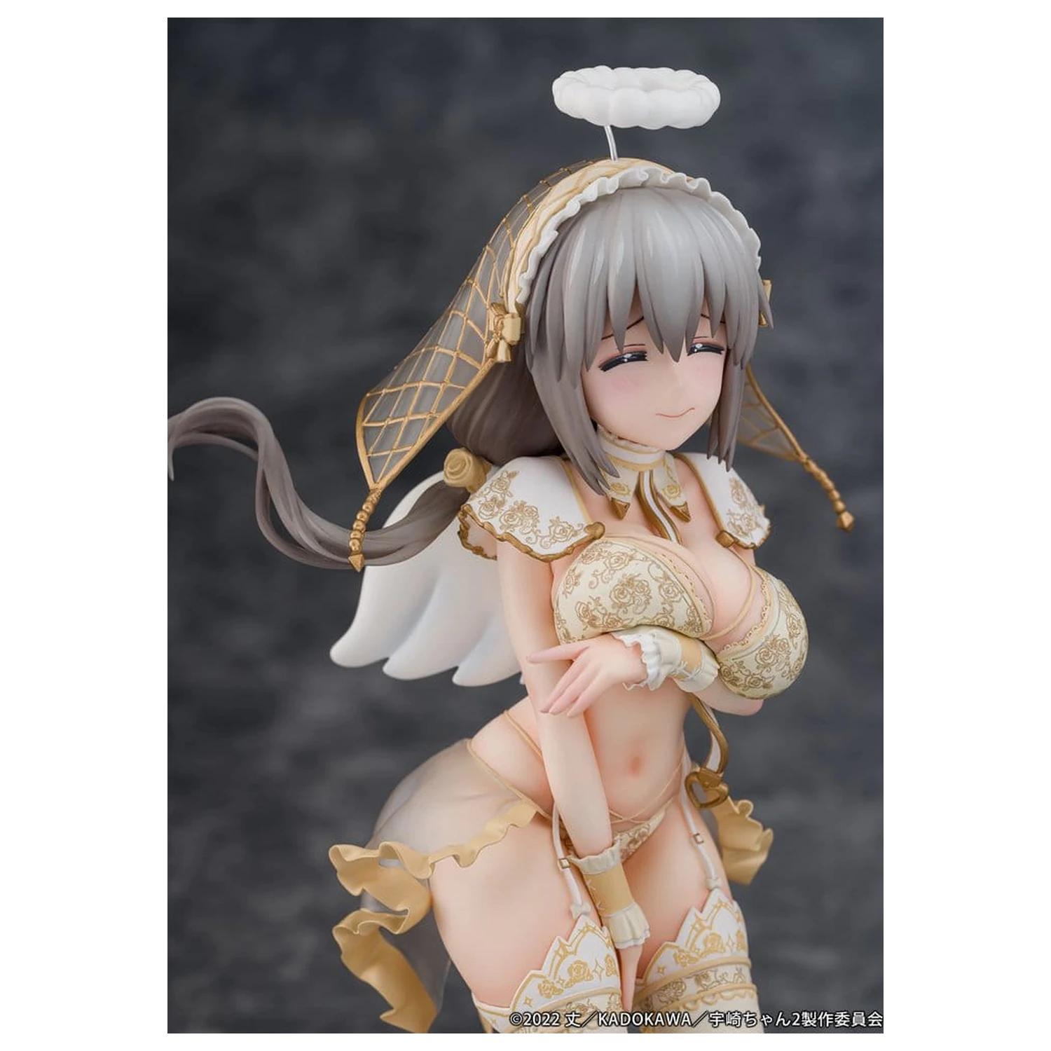 Uzaki-chan Wants to Hang Out! PVC Statue 1/7 Tsuki Uzaki Angel Ver. 19 cm product photo