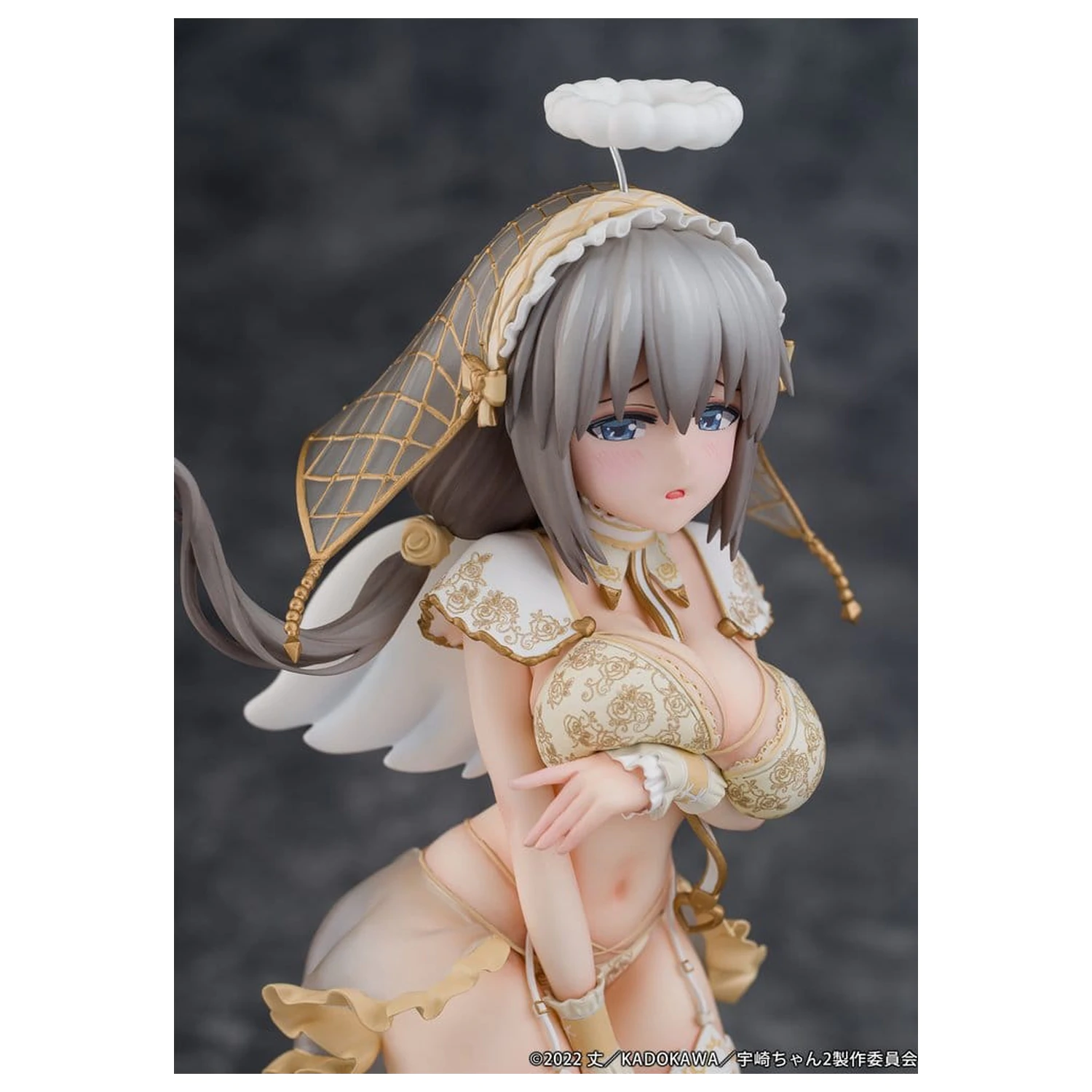 Uzaki-chan Wants to Hang Out! PVC Statue 1/7 Tsuki Uzaki Angel Ver. 19 cm product photo