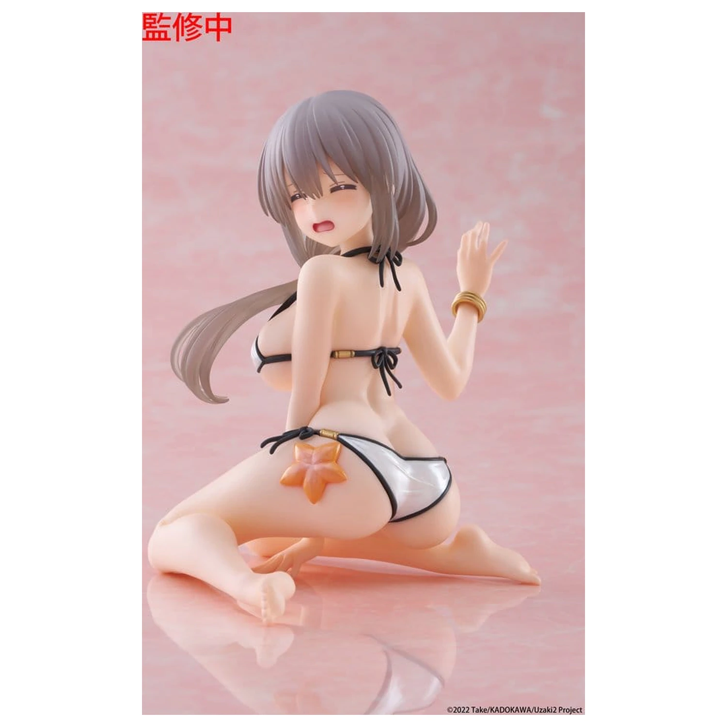 Uzaki-chan Wants to Hang Out! PVC Statue Desktop Cute Figure Tsuki Uzaki (Swimwear Ver.) 13 cm           product photo