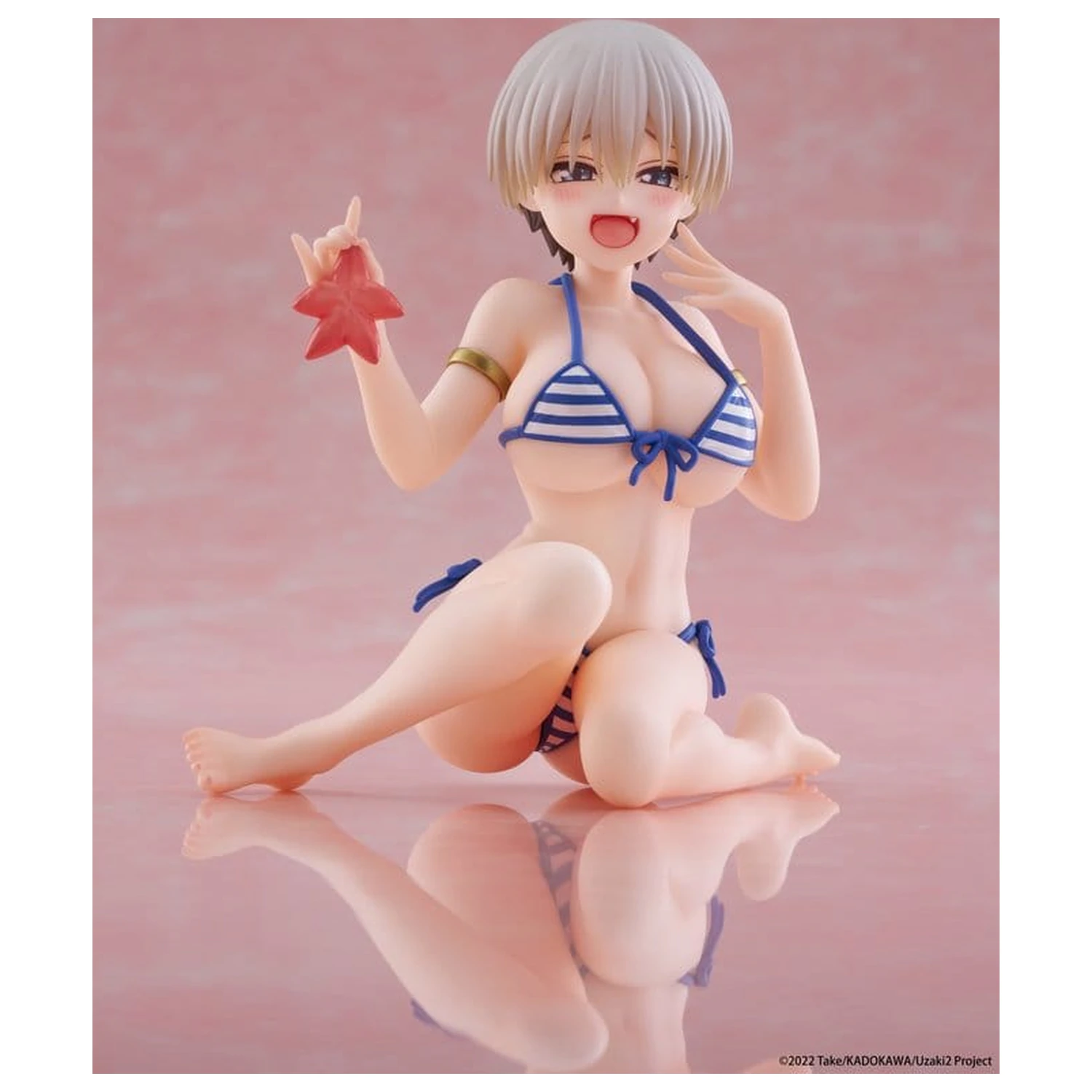 Uzaki-chan Wants to Hang Out! Desktop Cute PVC Figure Hana Uzaki (Swim wear Ver.) 13 cm product photo