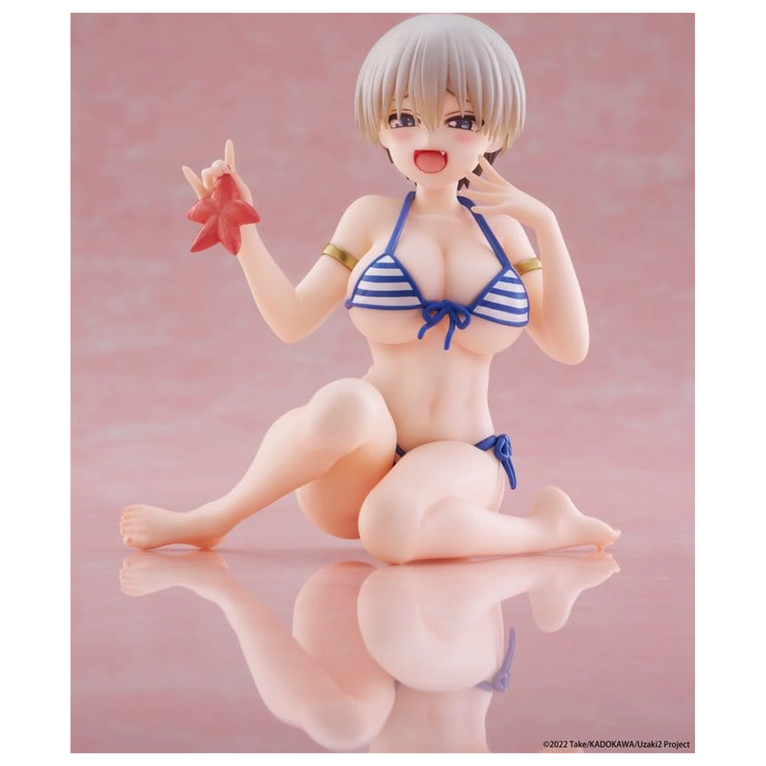 Uzaki-chan Wants to Hang Out! Desktop Cute PVC Figure Hana Uzaki (Swim wear Ver.) 13 cm product photo