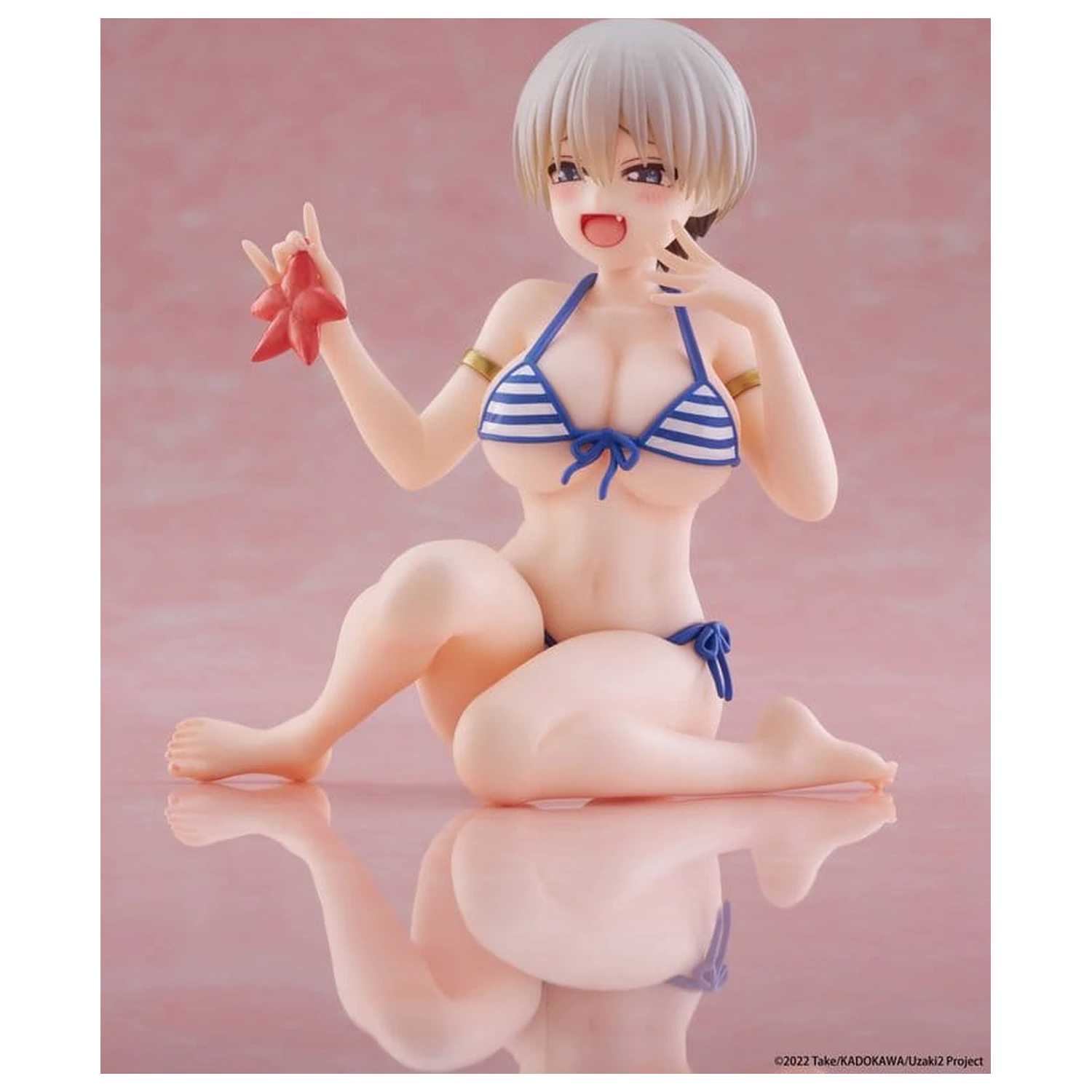 Uzaki-chan Wants to Hang Out! Desktop Cute PVC Figure Hana Uzaki (Swim wear Ver.) 13 cm product photo