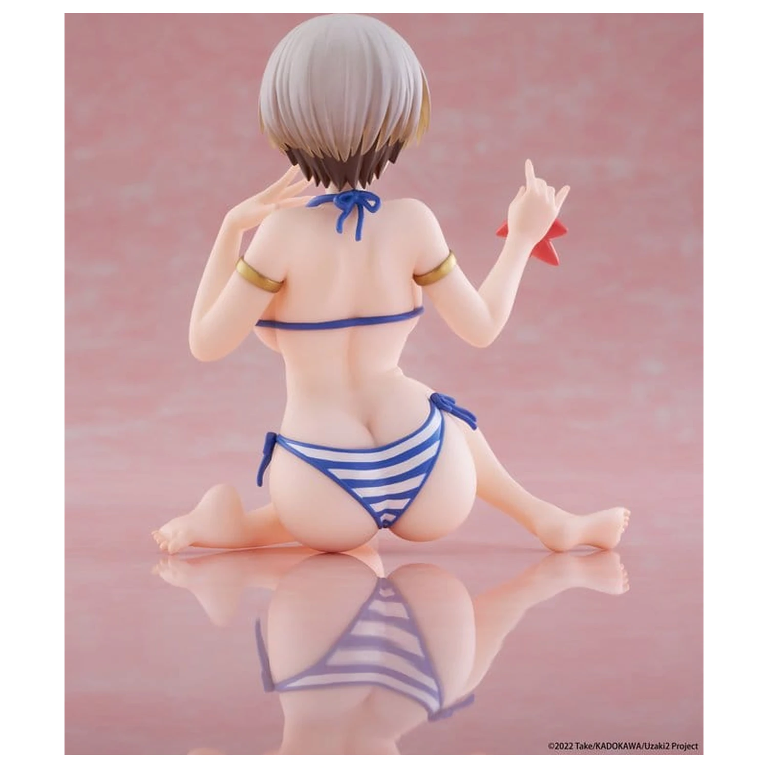 Uzaki-chan Wants to Hang Out! Desktop Cute PVC Figure Hana Uzaki (Swim wear Ver.) 13 cm product photo