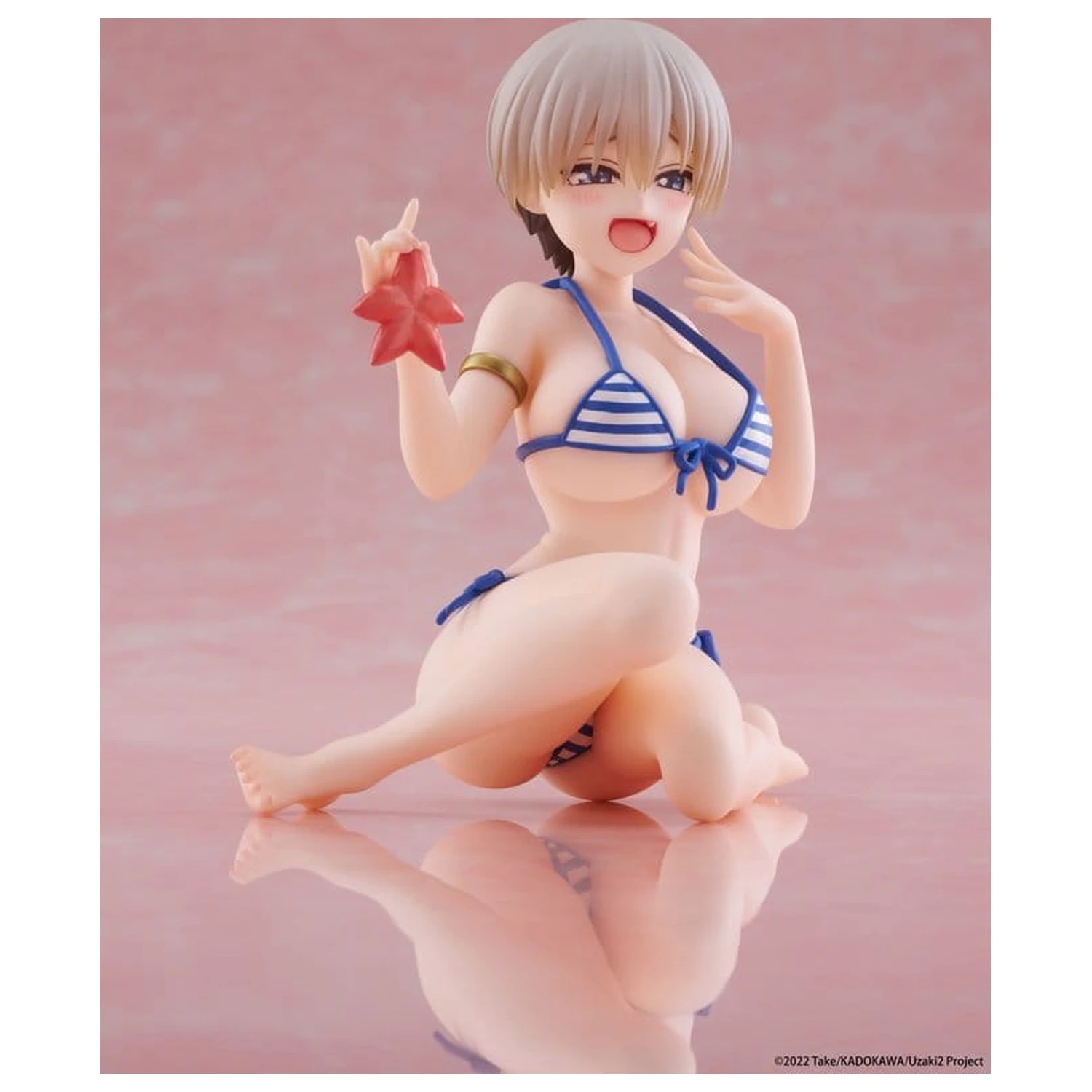Uzaki-chan Wants to Hang Out! Desktop Cute PVC Figure Hana Uzaki (Swim wear Ver.) 13 cm product photo