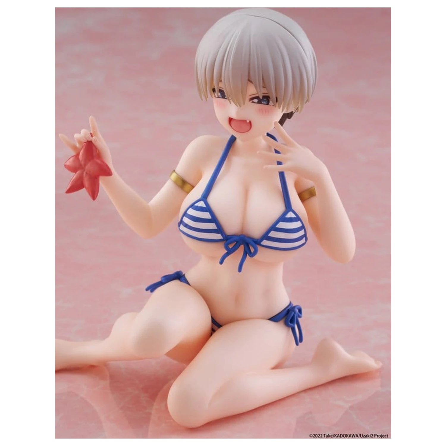 Uzaki-chan Wants to Hang Out! Desktop Cute PVC Figure Hana Uzaki (Swim wear Ver.) 13 cm product photo
