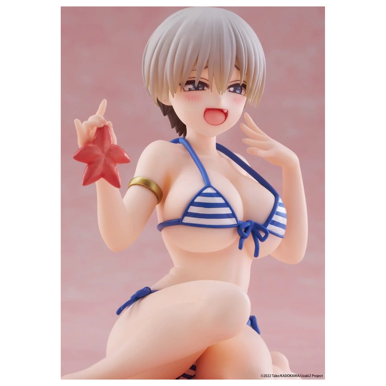 Uzaki-chan Wants to Hang Out! Desktop Cute PVC Figure Hana Uzaki (Swim wear Ver.) 13 cm product photo