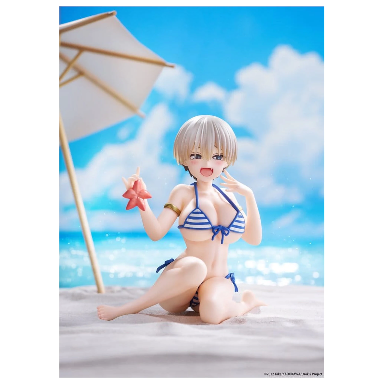 Uzaki-chan Wants to Hang Out! Desktop Cute PVC Figure Hana Uzaki (Swim wear Ver.) 13 cm product photo