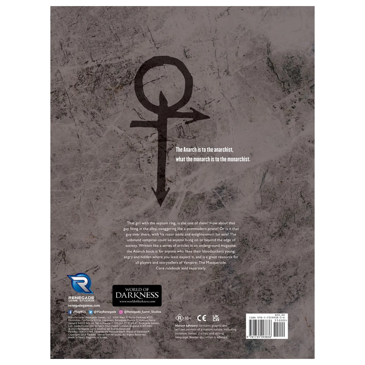 Vampire: The Masquerade 5th Edition RPG book Alma Maters Sourcebook *Englische Version* product photo