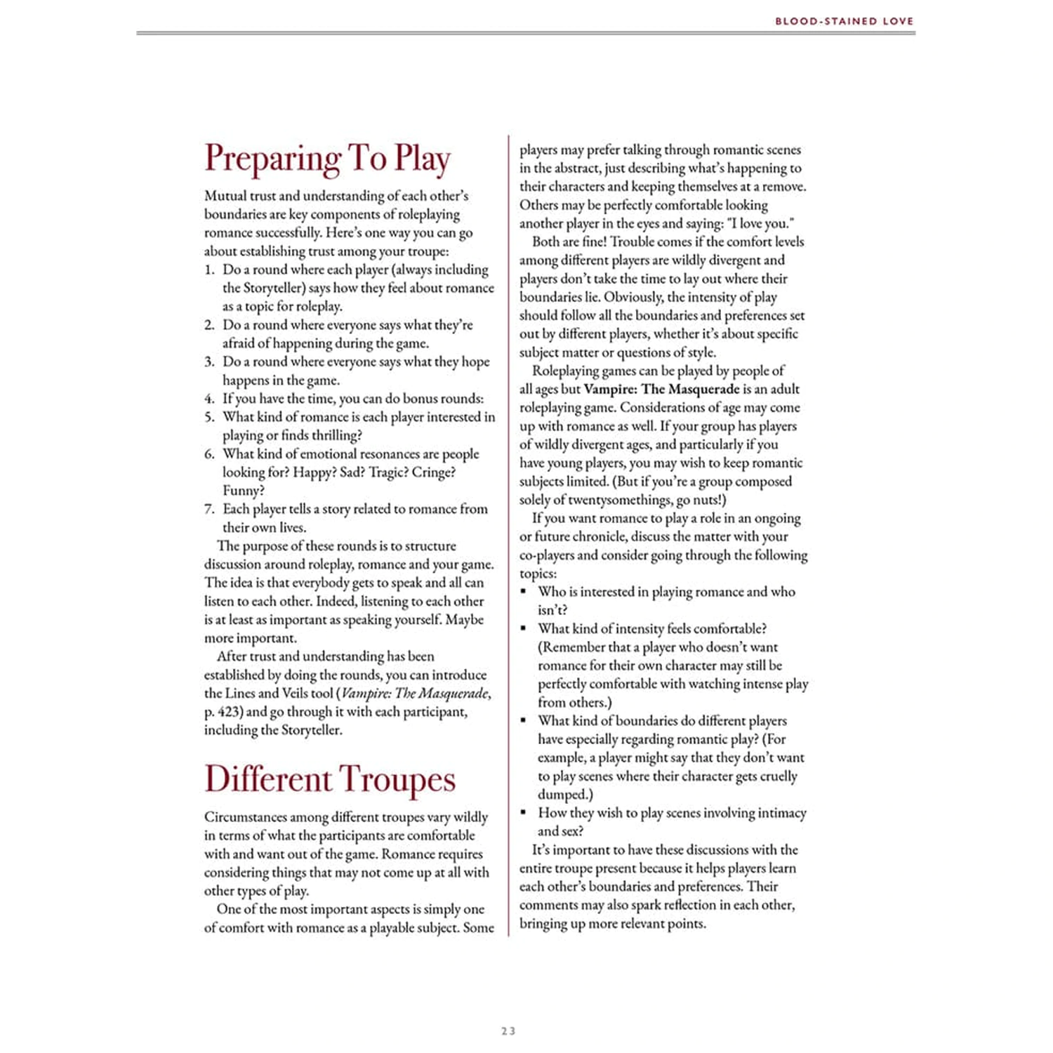 Vampire: The Masquerade 5th Edition RPG book Blood-Stained Love Sourcebook *Englische Version* product photo