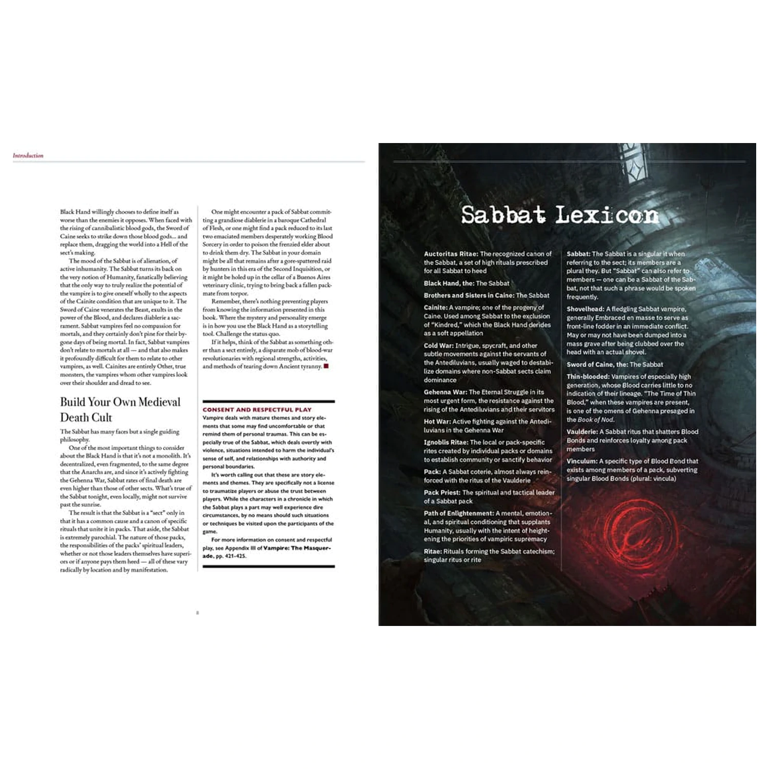 Vampire: The Masquerade 5th Edition RPG book Sabbat: The Black Hand Sourcebook *Englische Version* product photo